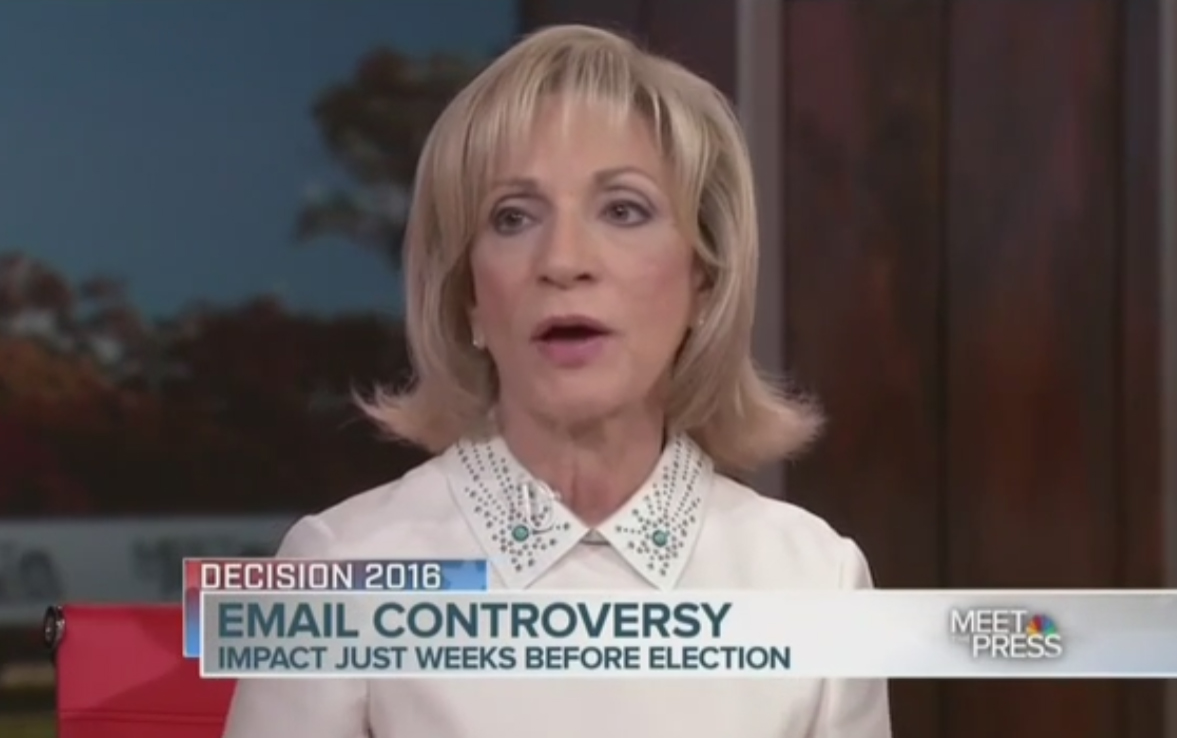 NBC's Andrea Mitchell Leaps to Hillary's Defense